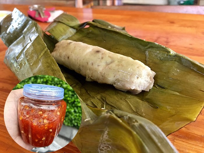 Chả bò cây nhỏ Đà Nẵng với tương ớt