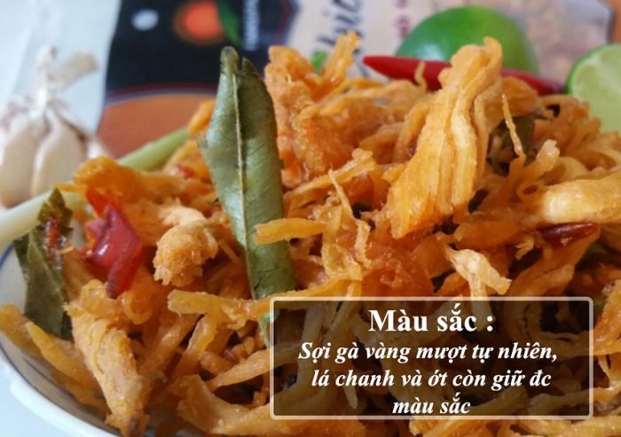 Cách phân biệt khô gà lá chanh ngon